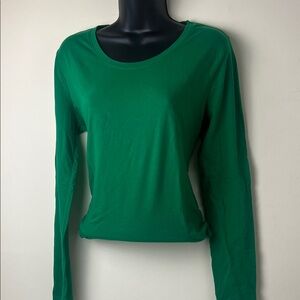 No Boundaries Vibrant Green Long Sleeve Tee
